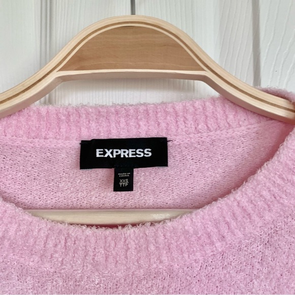Pink Friday Graphic Fuzzy Eyelash Sweater - Picture 4 of 5